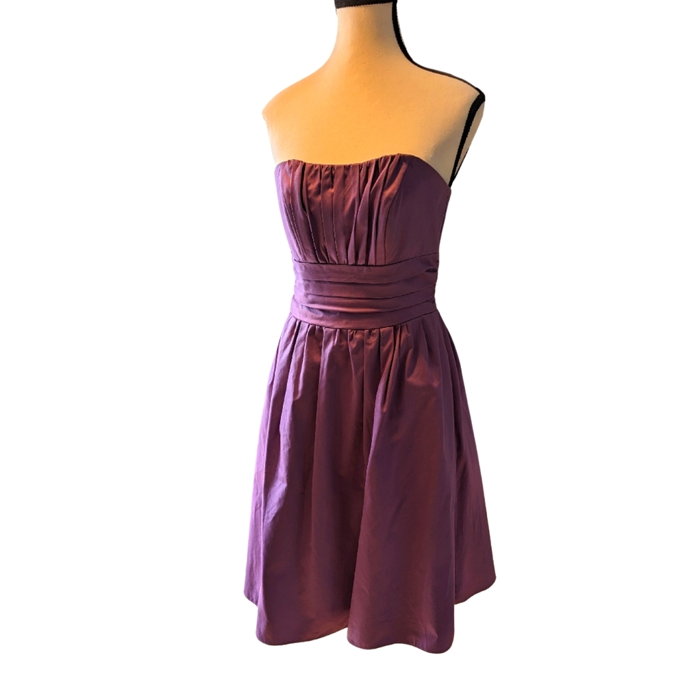David's Bridal Mauve Strapless Dress Size 2